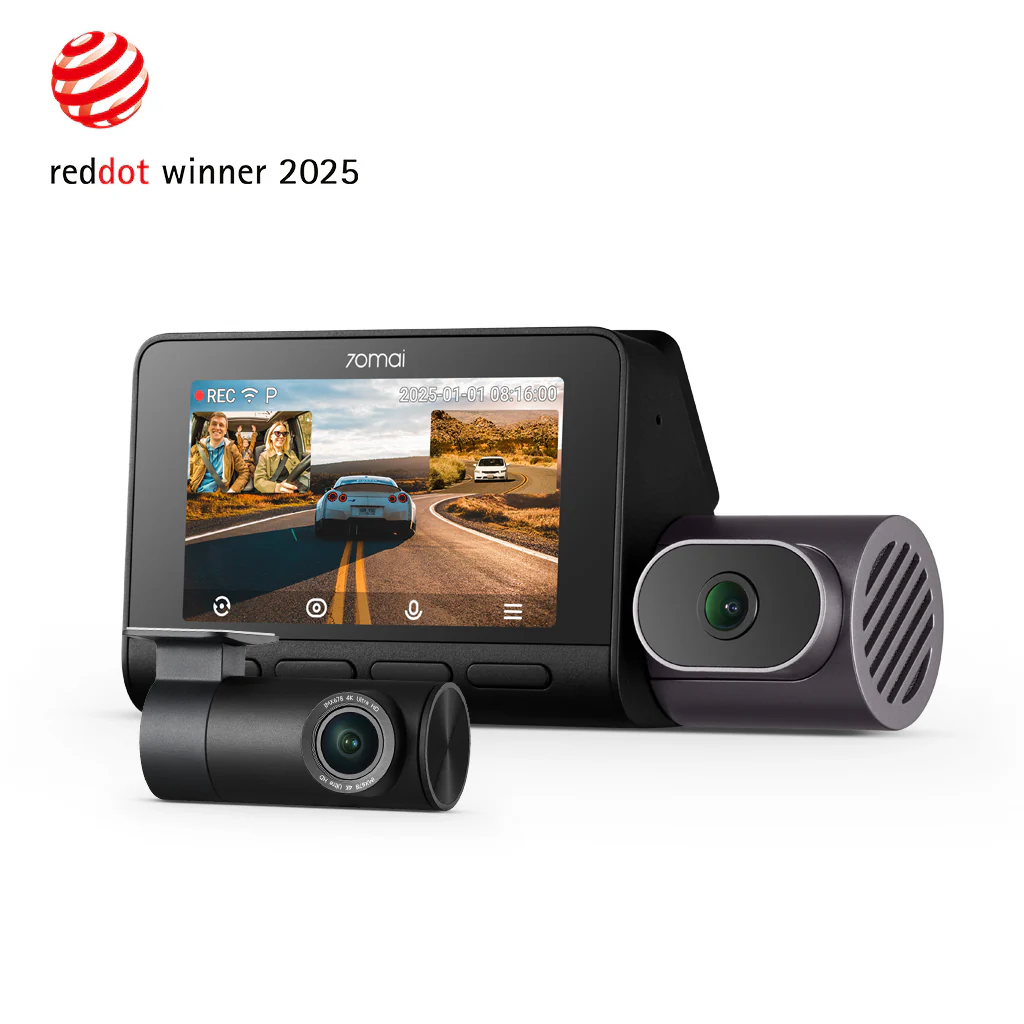 70mai Dash Cam 4K T800 3-Channel w/ Dual 4K, STARVIS 2 IMX678, HDR Night Vision, AI Detection, Emergency Record, 4G LTE & Supercapacitor - Image 19