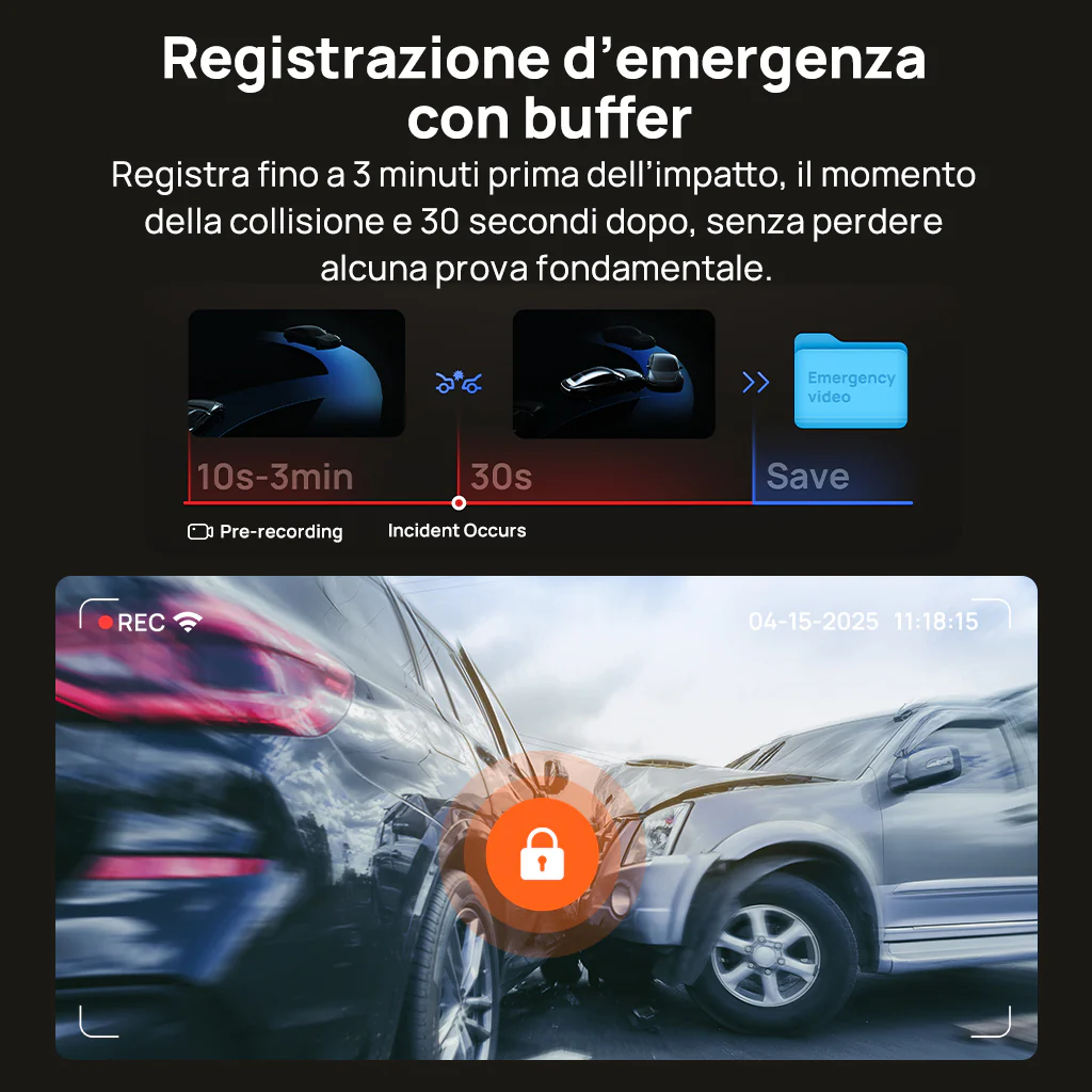 70mai Dash Cam 4K T800 3-Channel w/ Dual 4K, STARVIS 2 IMX678, HDR Night Vision, AI Detection, Emergency Record, 4G LTE & Supercapacitor - Image 8