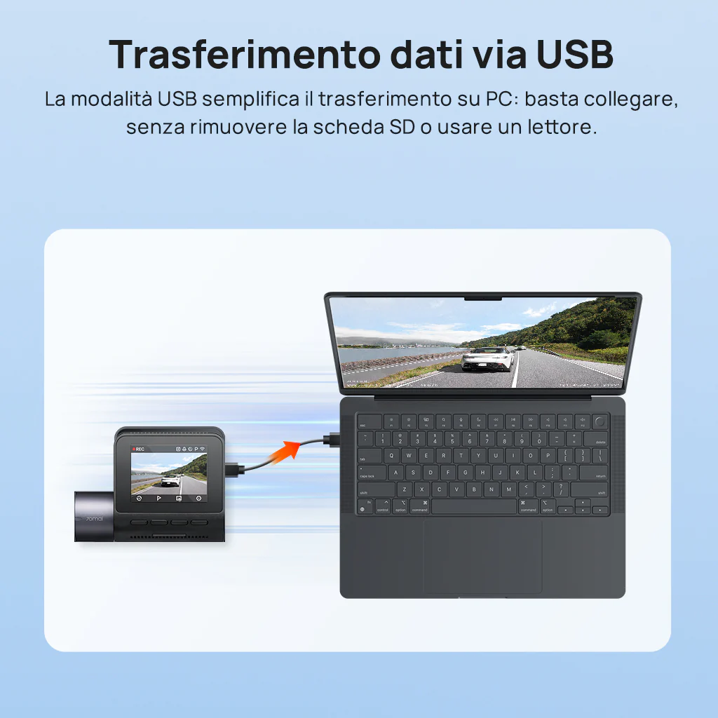 70mai Dash Cam A410 2.5K HDR Dual w/ GPS, Emergency Record, G-Sensor, App Control & Compact Design - Image 11