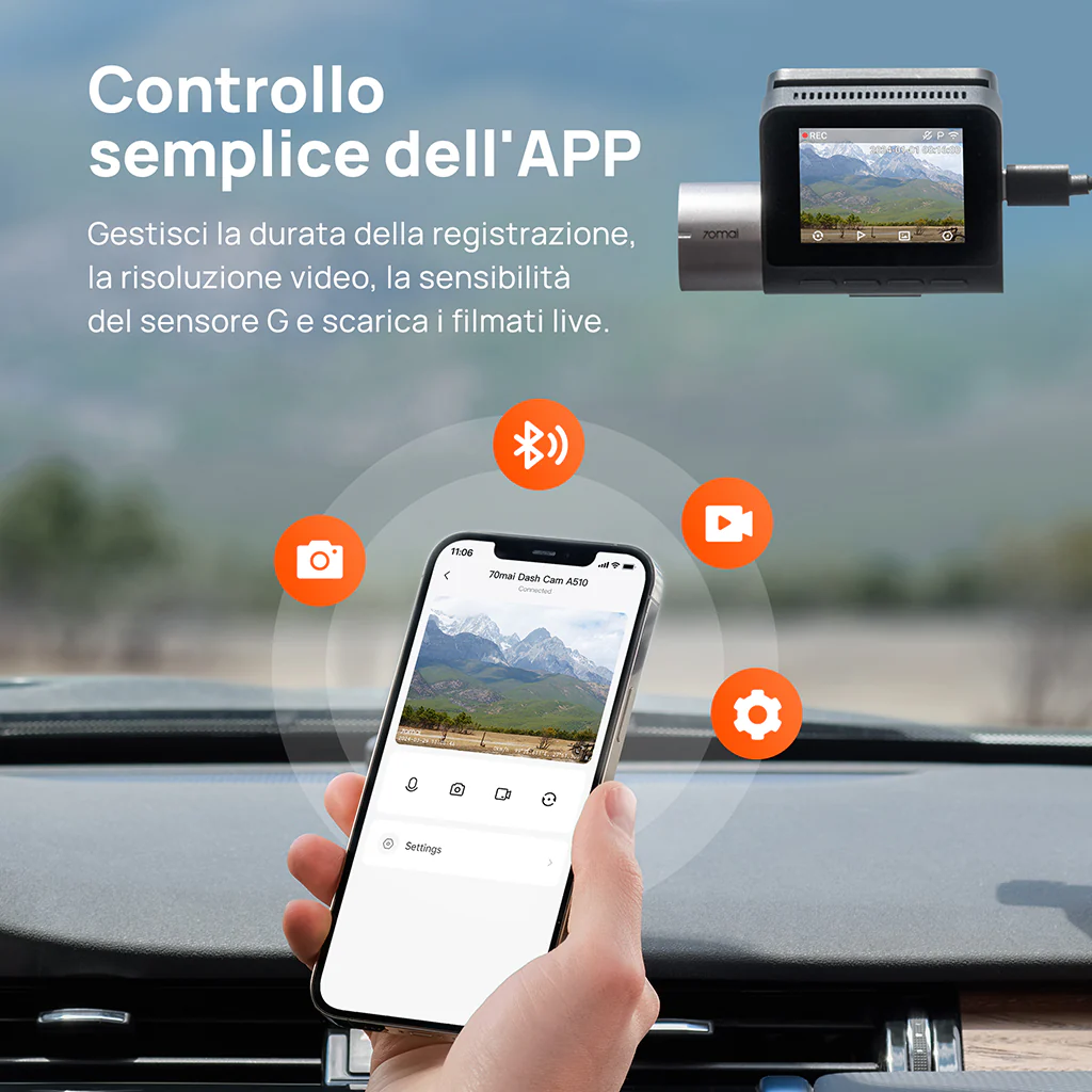 70mai Dash Cam A510 2.7K HD with Sony STARVIS 2, 4G LTE & Dual HDR Supported - Image 12
