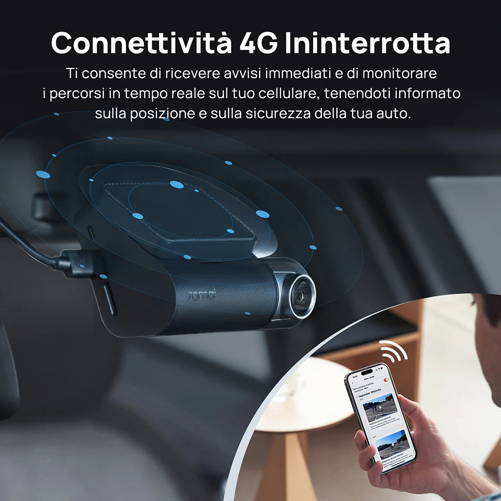 70mai Dash Cam A510 2.7K HD with Sony STARVIS 2, 4G LTE & Dual HDR Supported - Image 6