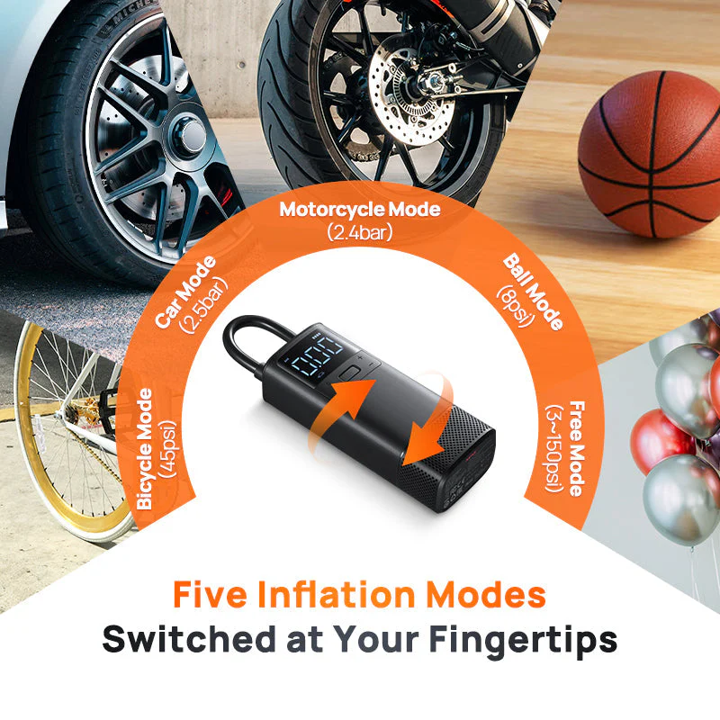 70mai Air Compressor TP05 Wireless Portable Tire Inflator 150PSI Fast Inflation - Image 4