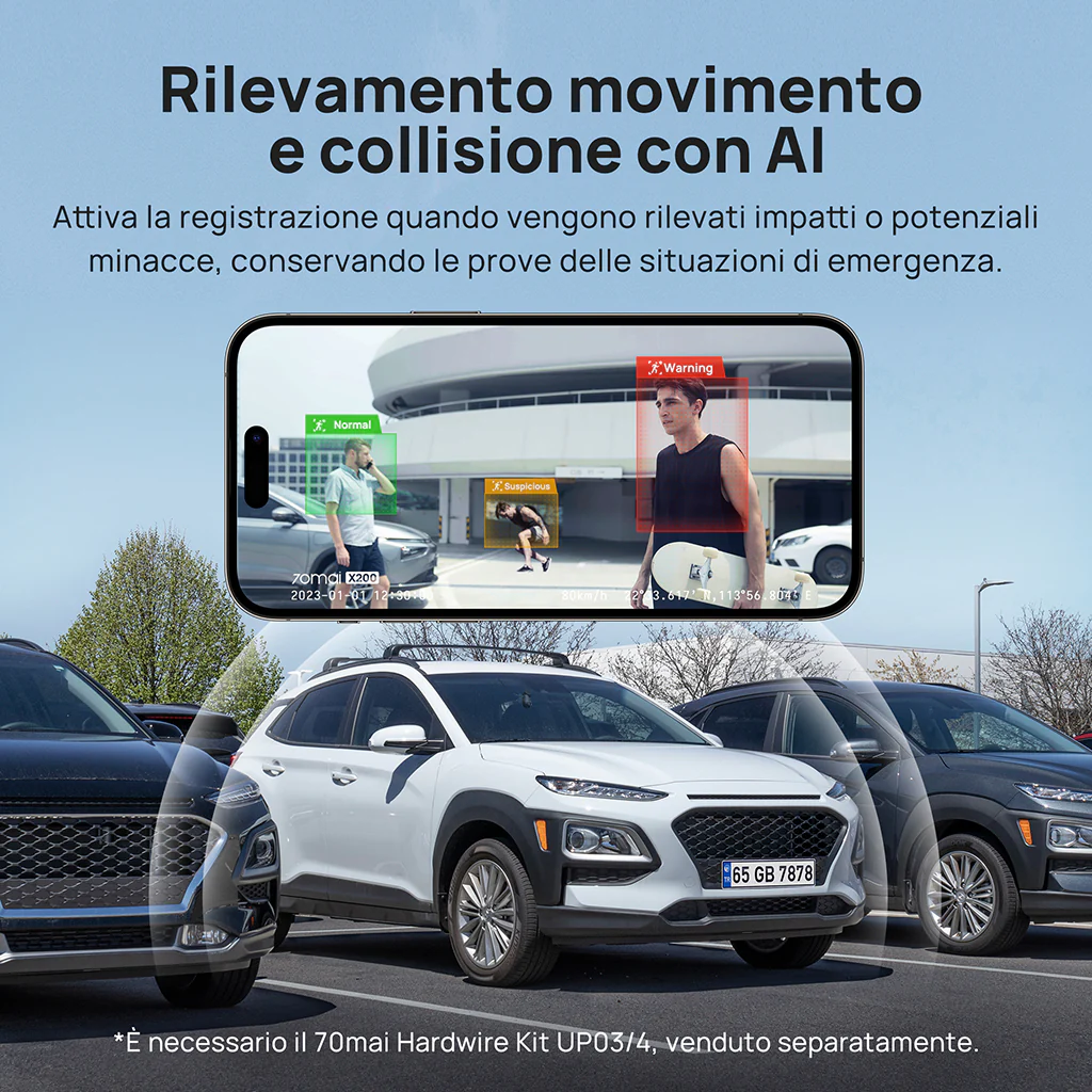 70mai Dash Cam Omni 360° Full View with Built-In eMMC, AI Detection & 4G LTE Supported - Image 11