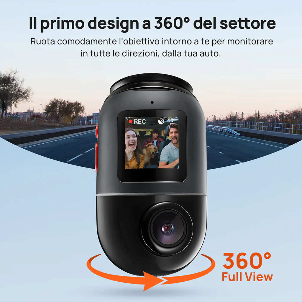 70mai Dash Cam Omni 360° Full View with Built-In eMMC, AI Detection & 4G LTE Supported - Image 3