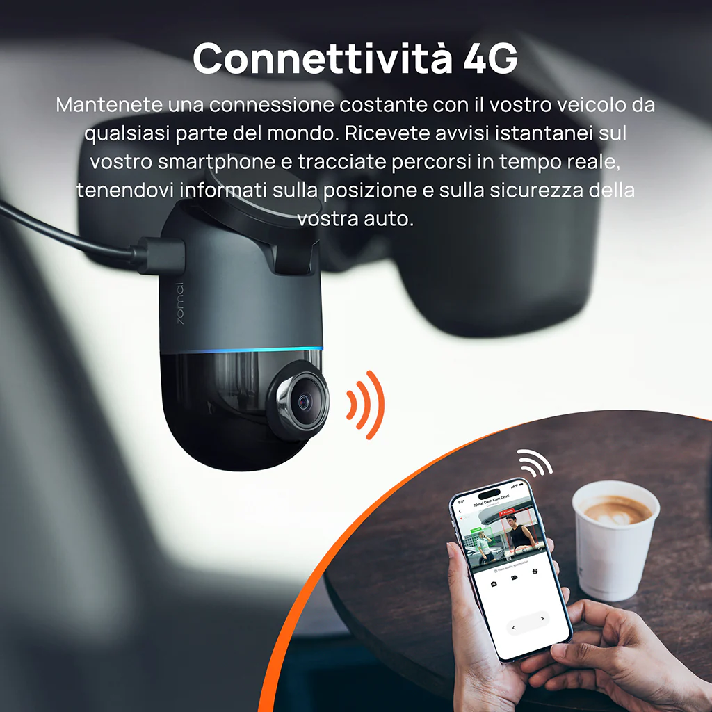 70mai Dash Cam Omni 360° Full View with Built-In eMMC, AI Detection & 4G LTE Supported - Image 6