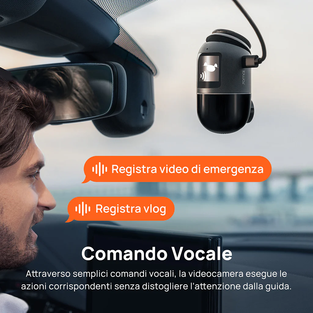70mai Dash Cam Omni 360° Full View with Built-In eMMC, AI Detection & 4G LTE Supported - Image 9