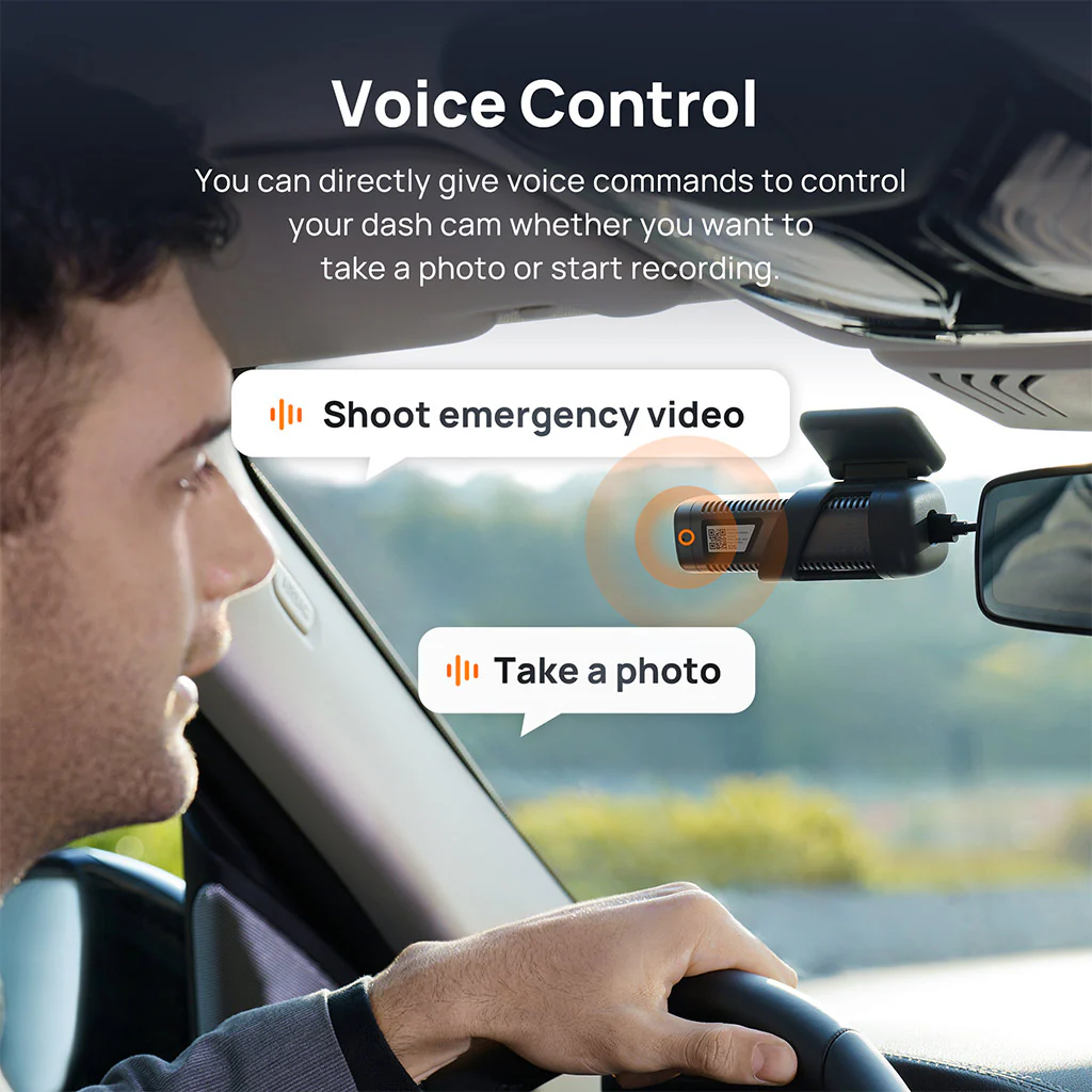 70mai Dash Cam M500 2.7K HD with Built-in eMMC, 170° FOV & HDR Recording - Image 8